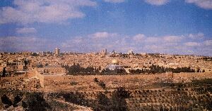 Kudüs'ün genis açidan bir görüntüsü